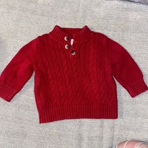 Cat & Jack 0-3M red sweater